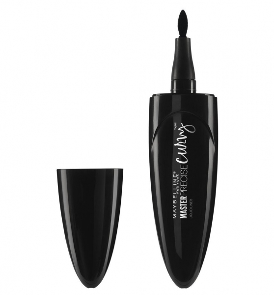 Tus de ochi lichid maybelline masterprecise curvy - 01 black, 0.5 gr