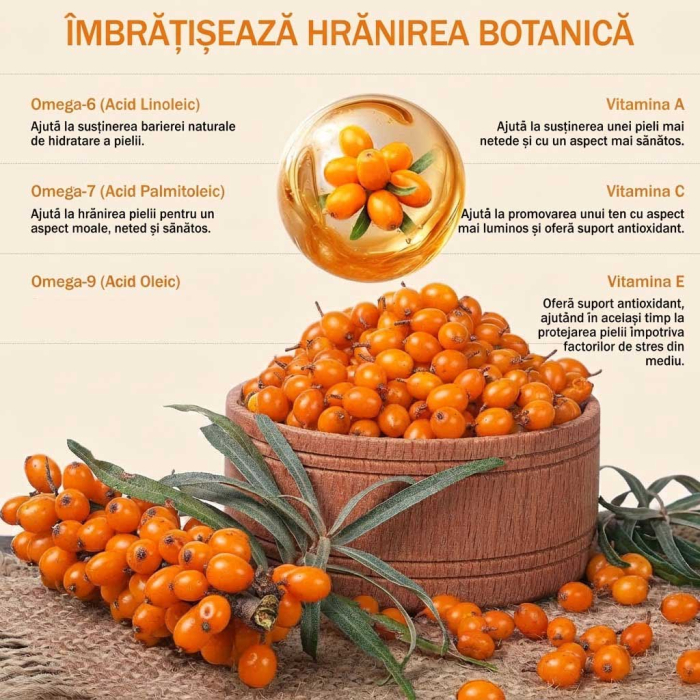 Ulei de Catina 100% Pur si Natural pentru Ingrijirea Tenului si Parului, Calitate Premium, Presat la Rece, 60ml-big