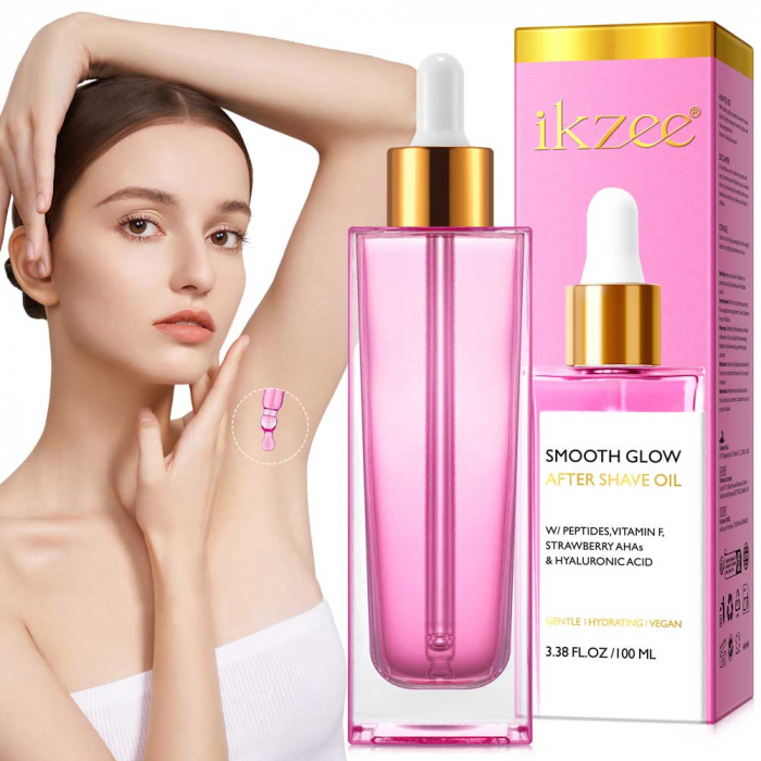 Ulei după Epilare cu Peptide, Căpșuni AHA și Acid Hialuronic, Premium, 100 ml -big