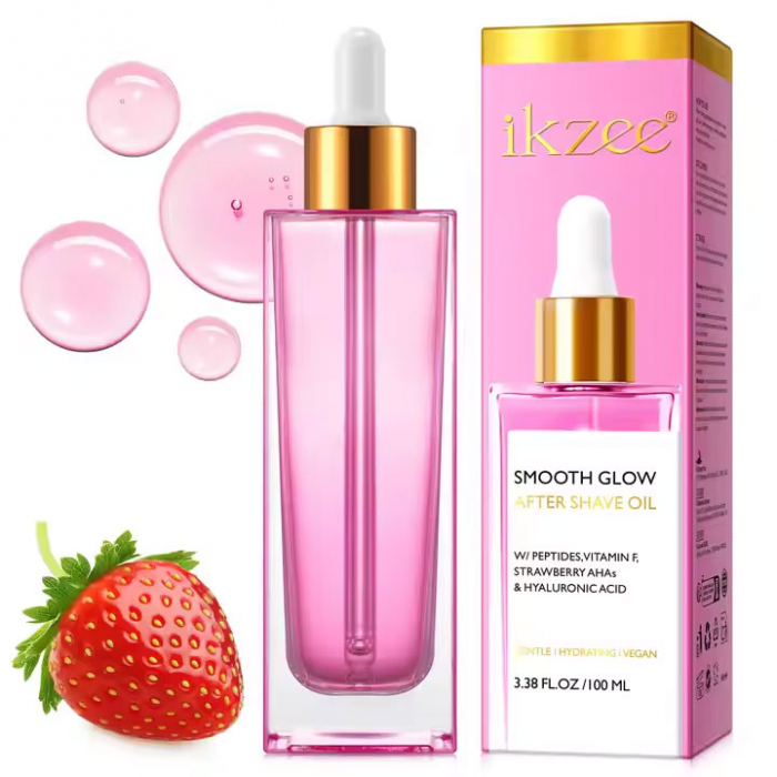 Ulei după Epilare cu Peptide, Căpșuni AHA și Acid Hialuronic, Premium, 100 ml -big