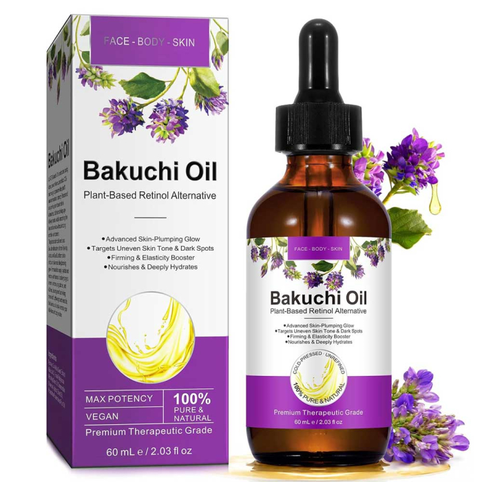 Ulei Ser Facial cu Bakuchiol | Alternativa Retinol, 100% Pur & Natural, 60 ml-big
