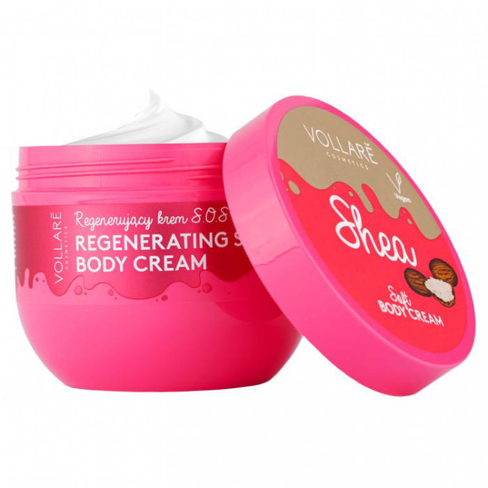 Crema de corp regeneranta cu unt de shea vollare regenerating s.o.s. soft body cream, 250 ml