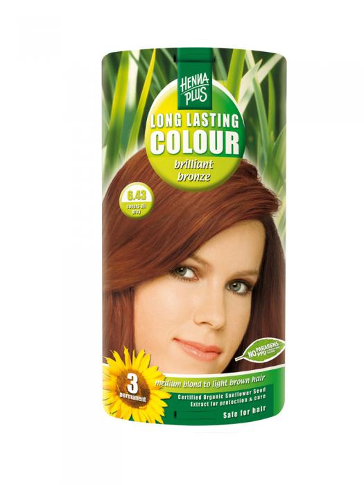 Vopsea de Par HennaPlus Long Lasting Colour - Brilliant Bronze 6.43