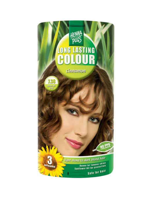 Vopsea de Par HennaPlus Long Lasting Colour - Cinnamon 7.38