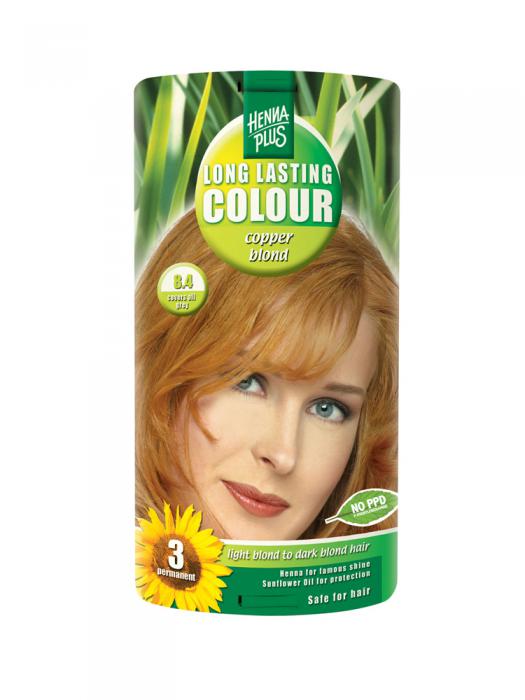 Vopsea de Par HennaPlus Long Lasting Colour - Cooper Blond 8.4