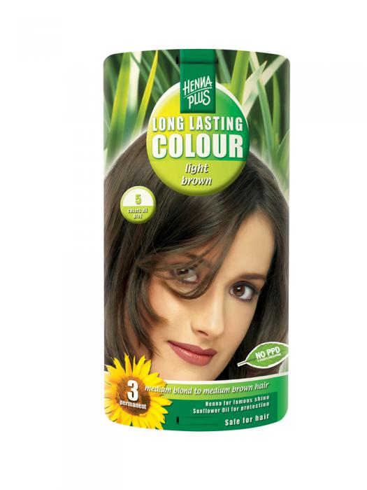 Vopsea de Par HennaPlus Long Lasting Colour - Light Brown 5