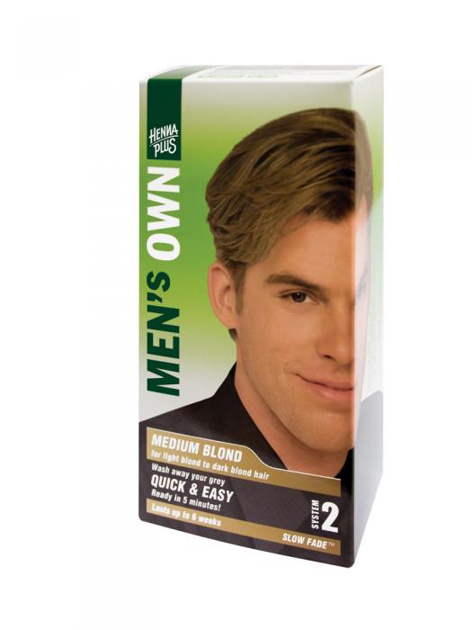 Vopsea de Par pentru Barbati HennaPlus Men s Own - Medium Blond