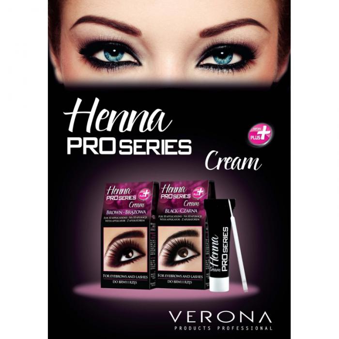 Vopsea Profesionala Crema pentru Sprancene HENNA Proseries - Negru-big