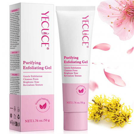 Gel exfoliant cu jojoba, aloe vera și niacinamide – curăță porii, 50 g2
