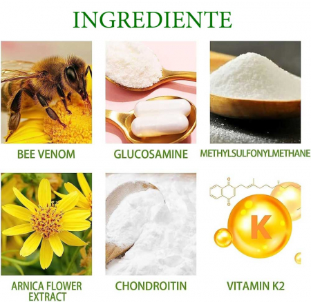 Crema Ultra Eficienta pentru Articulatii cu Venin de Albine si Glucozamina, 100 g 1