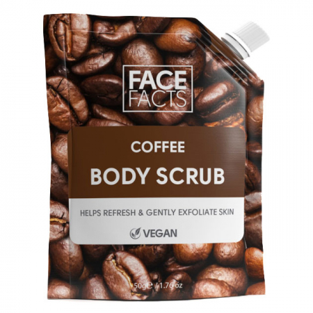 Scrub de Corp cu Extract de Cafea FACE FACTS Coffee Body Scrub, 50 g0