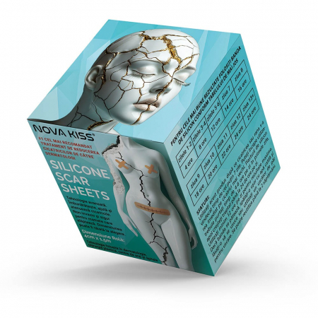 Bandă Premium cu Gel de Silicon Medical pentru Cicatrici, Reutilizabilă, NOVA KISS®11