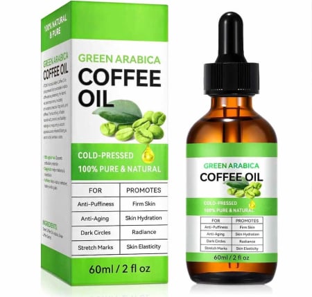 Ulei de Cafea Verde 100% Pur, Presat la Rece - Ten, Corp, Par, 60 ml