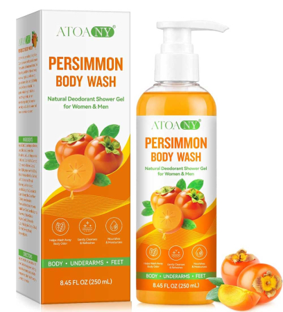 Gel de Dus cu Extract de Kaki impotriva Mirosului Neplacut al Corpului, 250 ml
