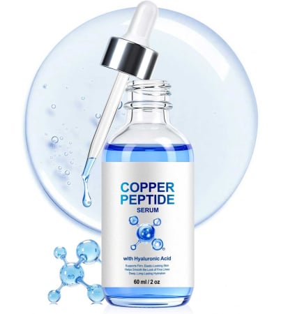 Ser Facial Anti-Rid cu Peptide de Cupru si Acid Hialuronic, Efect de Netezire si Hidratare, 60 ml