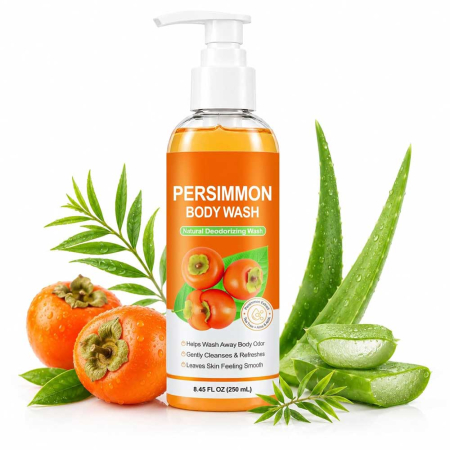Gel de Dus Impotriva Mirosurilor Corporale, cu Extract de Kaki (Persimmon), 250 ml