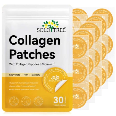 Plasturi cu Colagen, Peptide si Vitamina C - Anti Imbatranire, Anti Linii Fine, 30 buc