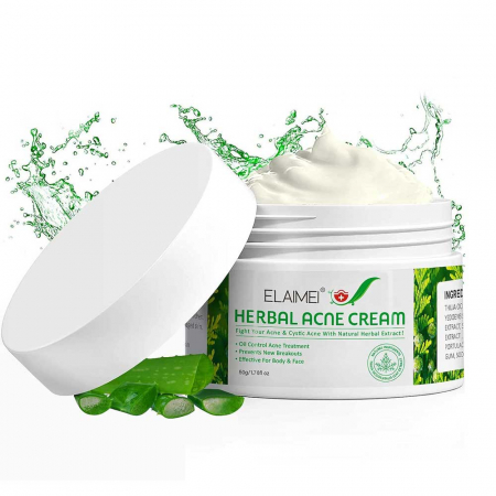Cremă Tratament Anti-Acnee cu Extracte Vegetale pentru Ten Sensibil, Elaimei, 50 g1