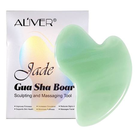 Piatra Gua Sha din Jad pentru Sculptare si Masaj Facial