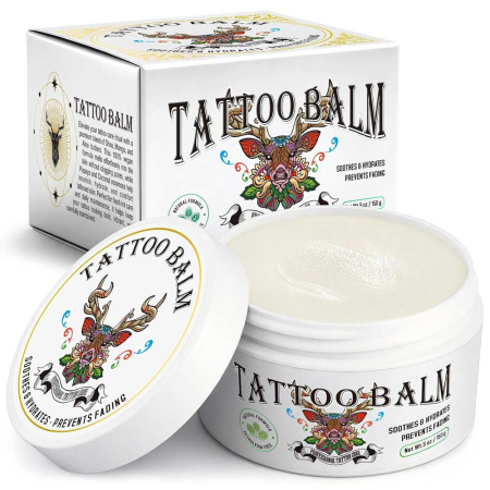 Balsam pentru Ingrijirea Tatuajelor Noi si Vechi | Intensificare Culori si Hidratare, 150g