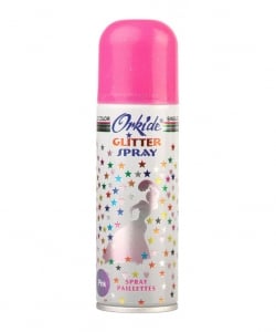 Spray Stralucitor ROZ  Pentru Par Si Corp Orkide Glitter Spray, 90 ml