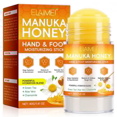 Balsam pentru Călcâie și Mâini Uscate cu Miere de Manuka, Efect Regenerant, 40 g