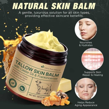 Balsam din Seu de Vita cu Ulei de Ricin si Tamaie, 100% Pur, NOVA KISS®, 120 g2