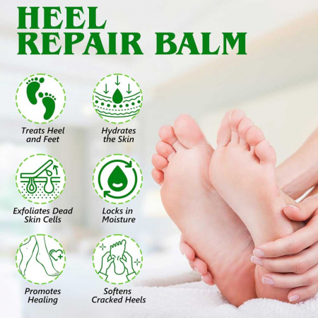 Balsam pentru Repararea Calcaielor Uscate si Crapate, Aroma de Ceai Verde, Aliver 70 g4