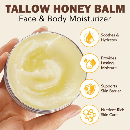 Balsam 100% Raw & Natural din Seu de Vita, Ceara de Albine si Miere, Ten si Corp, NOVA KISS®, 100 g3