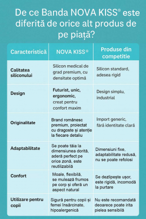 Bandă Premium cu Gel de Silicon Medical pentru Cicatrici, Reutilizabilă, NOVA KISS®14