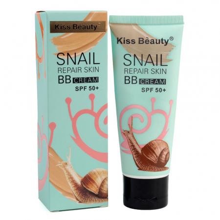 BB Cream cu extract de melc Kiss Beauty Snail REPAIR Skin, factor de protectie SPF 50+, 60 ml