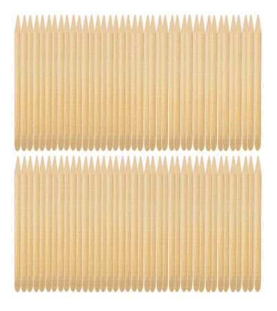 Betisoare din lemn de portocal pentru cuticule si unghii, 100 bucati1