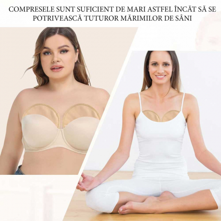 Comprese Reutilizabile pentru Sâni + Ulei de Ricin NOVA KISS® – Terapie Detox, Circulație, Calmarea Inflamației2