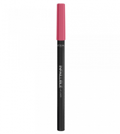 Creion de buze L'Oreal Paris Infaillible Lip Liner 102 Darling Pink, 7 g