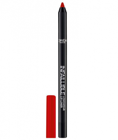Creion de buze L'Oreal Paris Infaillible Lip Liner 105 Red Fiction, 7 g0