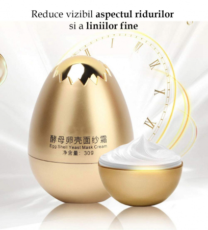 Masca exfolianta pentru fata Anti-rid, Anti-sebum cu Colagen, Efect de intinerire, Gold Egg Shell, 30 g4