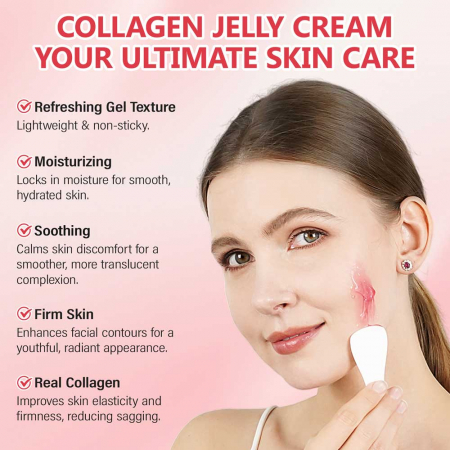 Crema Jeleu Premium cu Colagen si Niacinamide, Hidratare profunda si Elasticitate, 100 ml5