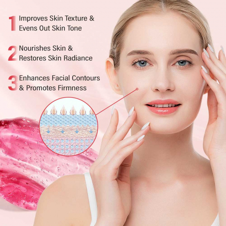 Crema Jeleu Premium cu Colagen si Niacinamide, Hidratare profunda si Elasticitate, 100 ml4