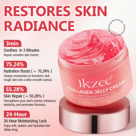 Crema Jeleu Premium cu Colagen si Niacinamide, Hidratare profunda si Elasticitate, 100 ml11