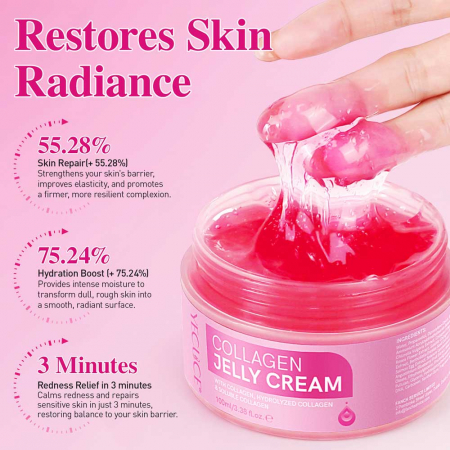 Crema Jeleu Premium cu Colagen Hidrolizat & Colagen Solubil, Reparare profunda, 100 ml4