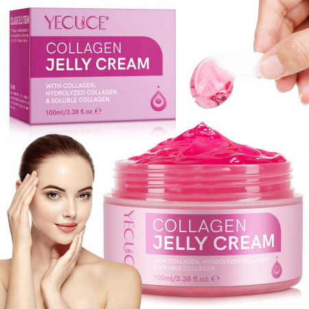 Crema Jeleu Premium cu Colagen Hidrolizat & Colagen Solubil, Reparare profunda, 100 ml8