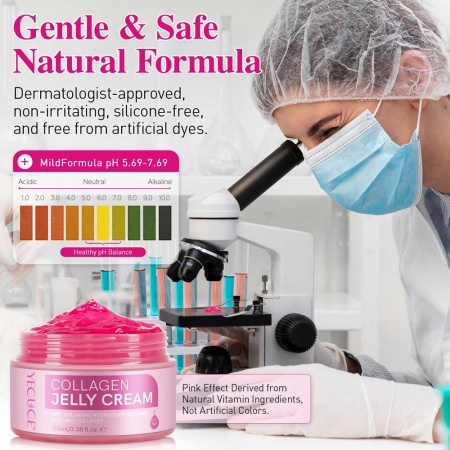 Crema Jeleu Premium cu Colagen Hidrolizat & Colagen Solubil, Reparare profunda, 100 ml6