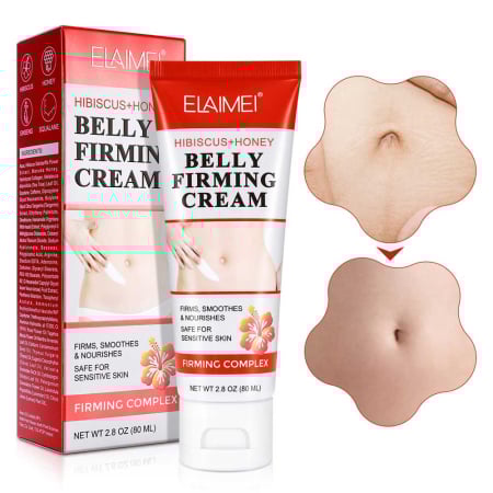 Crema pentru Burta - Fermitate, Antivergeturi, Ardere Grasimi cu Miere si Hibiscus, 80 g