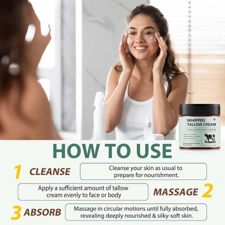 Crema Premium din Seu de Vita cu Ceara de Albine si Miere, 100% Naturala, Regenerare Profunda, 120 g 3