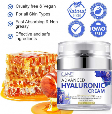Crema Premium cu Acid Hialuronic, Retinol, Niacinamide si Peptide, Formula Avansata, 50 ml2
