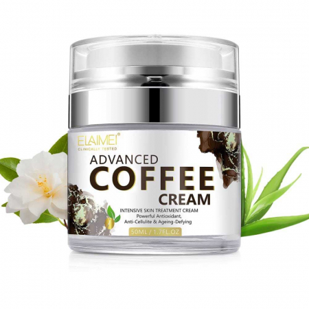 Crema tratament premium cu Extract de Cafea, Efect Anti-Imbatranire, Elaimei Advanced 50 ml4