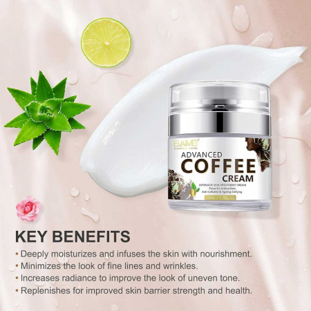 Crema tratament premium cu Extract de Cafea, Efect Anti-Imbatranire, Elaimei Advanced 50 ml1