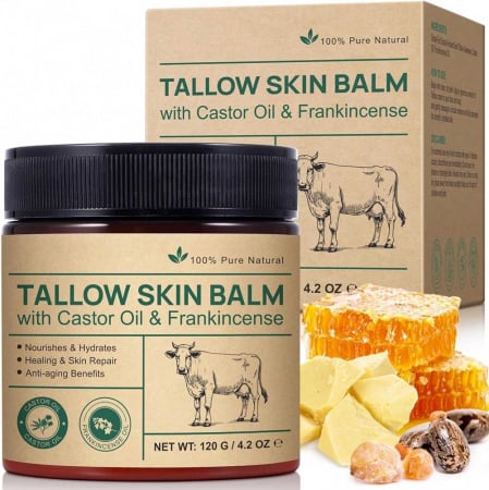 Balsam din Seu de Vita cu Ulei de Ricin si Tamaie, 100% Pur, NOVA KISS®, 120 g1