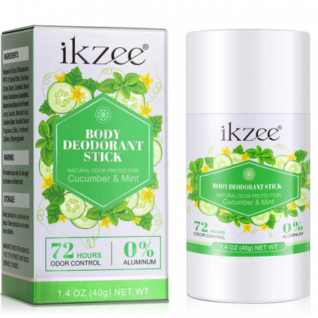 Deodorant Stick fara aluminiu, Castravete si Menta 72h Protectie, Unisex, 40 g2