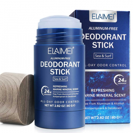 Deodorant Stick fara Aluminiu si fara Alcool, Sea & Surf, 24h Protectie, Barbati, 80 g2